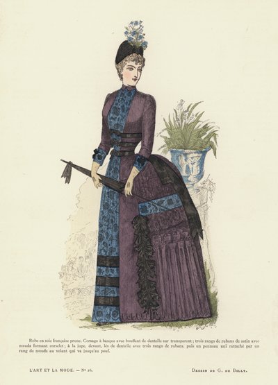 Französische Modeplatte, 1885-86 von French School