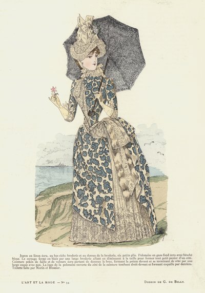 Französische Modeplatte, 1885-86 von French School