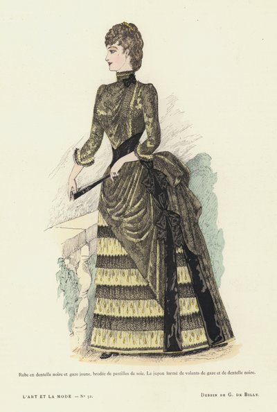 Französische Modeplatte, 1885-86 von French School