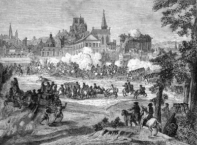 Fronde: Schlacht am Faubourg St. Antoine fand am 2. Juli 1652 in Paris statt von French School