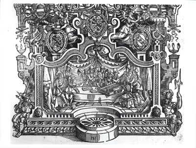 Frontispiz der Messen von Roland de Lassus (1532-94), 1589 von French School