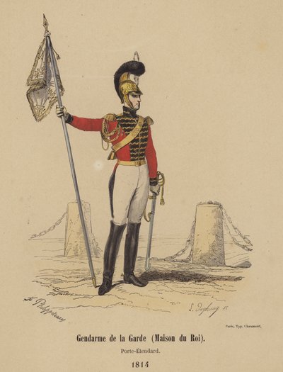 Gendarm der Garde (Maison du Roi), Fahnenträger von French School