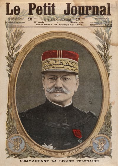 General Louis Archinard, Titelillustration aus Le Petit Journal, supplement illustre, 21. Oktober 1917 von French School