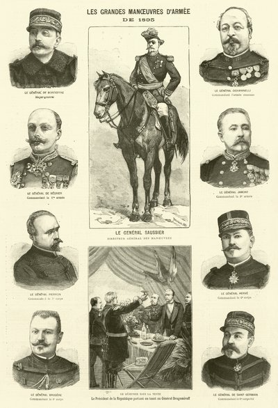 Große Manöver der französischen Armee von French School