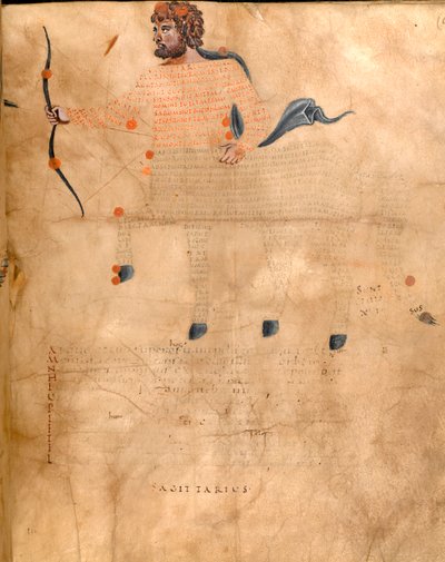 Illustration des Sternbildes Schütze, aus 