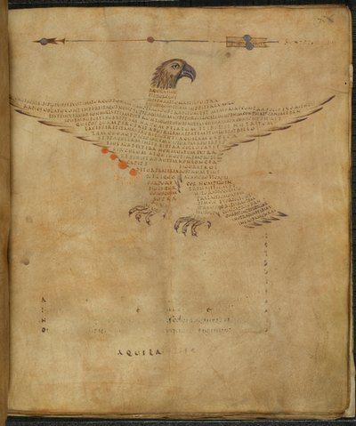 Harley 647, f.7 Illustration des Sternbildes 
