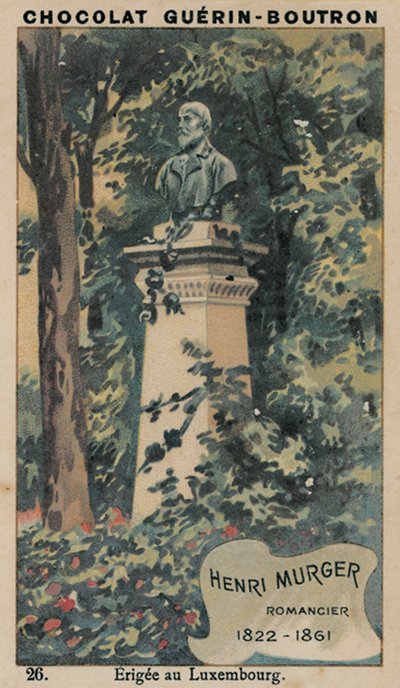 Henri Murger, Romanautor, 1822-1861, errichtet im Luxembourg von French School