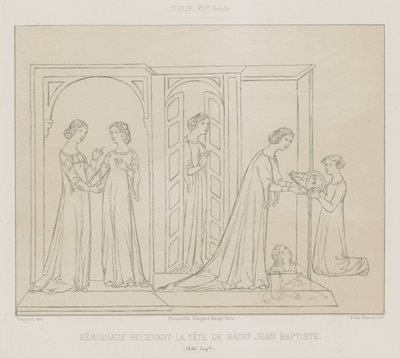 Herodias erhält den Kopf von Johannes dem Täufer von French School