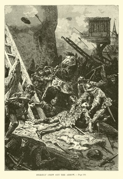 Sie zog den Pfeil selbst heraus von French School