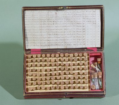 Homöopathischer Medizinkoffer, 2. Hälfte des 19. Jahrhunderts von French School
