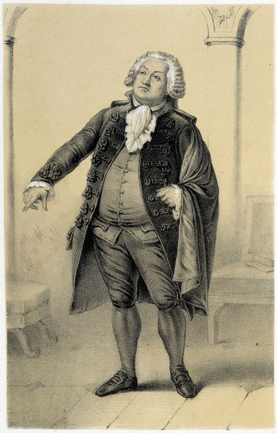 Honoré Gabriel (Honoré-Gabriel) Riqueti, Graf von Mirabeau (1749-1791) - in „Galerie historique de la Révolution française“ von Albert Maurin von French School