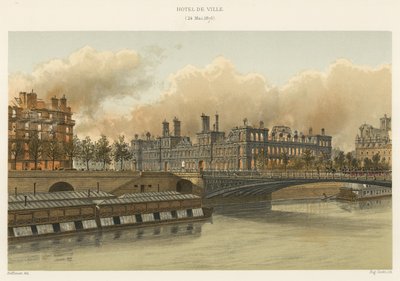 Hotel de Ville, 24. Mai 1871 von French School
