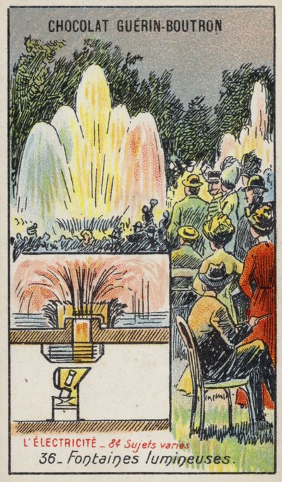 Beleuchtete Brunnen von French School