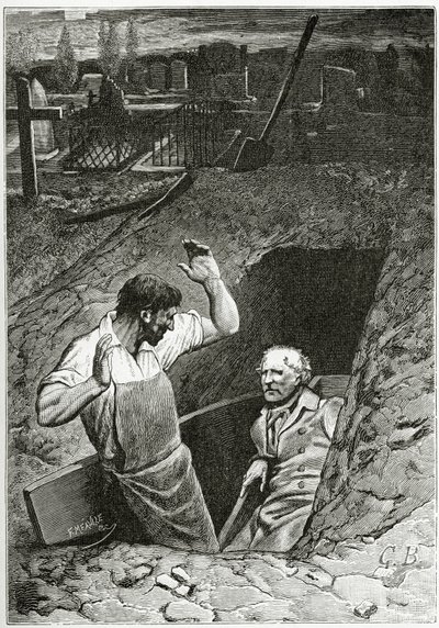 Illustration aus Les Misérables von French School
