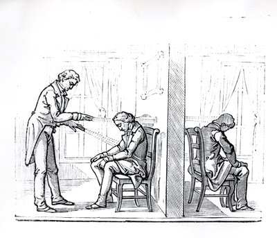 Illustration aus du Potets Werk über Tiermagnetismus, 1863 von French School
