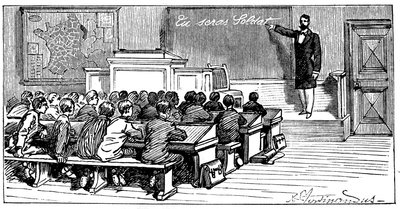 Illustration des Buches von Emile Lavisse „Tu seras soldat“, Armand Colin, 1899 von French School