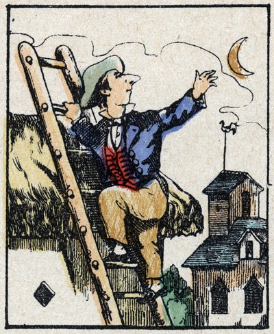 Illustration der Geschichte „Wahre Geschichte von Jeannot Serinet“. Holzschnitt von Imagery Pellerin - Epinal, sp. Ende des 19. Jahrhunderts. von French School