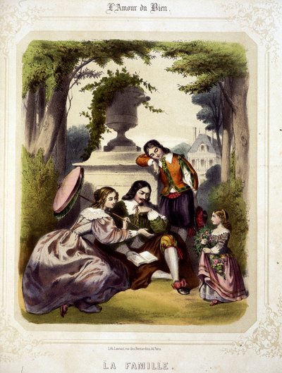 In der Liebe zu Sauvageots Gut, zweite Hälfte des 19. Jahrhunderts von French School