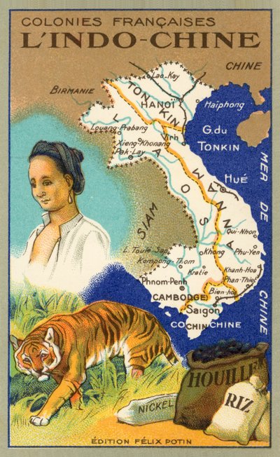 Indochina (Chromolitho) von French School
