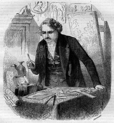 Erfindung des Daguerreotyps von French School
