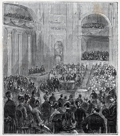 Jacques Babinet, französischer Physiker und Astronom bei der feierlichen Sitzung der fünf Akademien im Jahr 1840 von French School