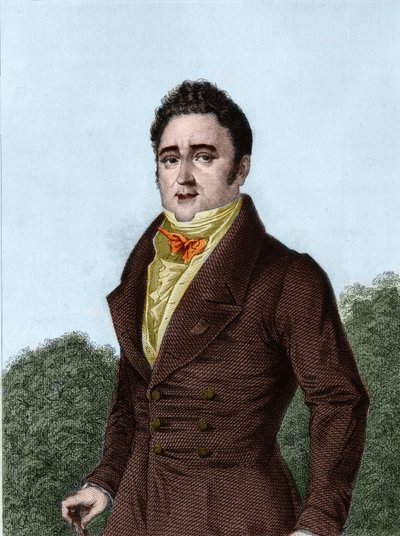 Jacques Lafitte (1767-1844), französischer Bankier und Politiker - Gravur in „Geschichte des politischen und privaten Lebens von Louis Philippe“ von French School
