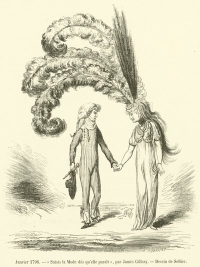 Januar 1796, Ergreife die Mode, sobald sie erscheint von French School