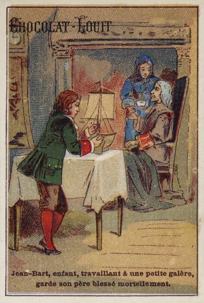 Jean Bart, französischer Marinekommandant und Freibeuter des 17. Jahrhunderts, als Kind von French School