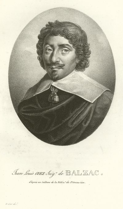 Jean Louis Guez, Seigneur de Balzac von French School