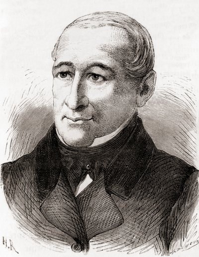 Johann Nicolaus von Dreyse, aus Les Merveilles de la Science, veröffentlicht um 1870 (Stich) von French School