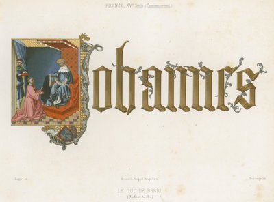 Johann, Herzog von Berry von French School