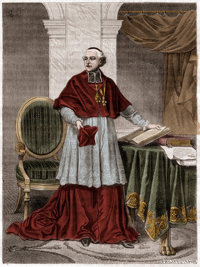 Joseph Fesch, französischer Kardinal - Porträt von Kardinal Joseph Fesch, Onkel von Napoleon Bonaparte von French School