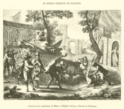 Die Ankunft der Komödianten in Le Mans von French School