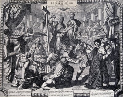 La Déroute des Jansenistes - satirischer Almanach veröffentlicht von den Jesuiten von French School