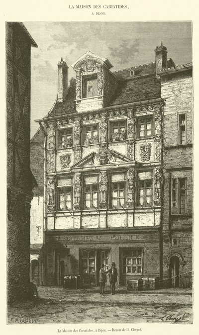 Das Haus der Karyatiden in Dijon von French School