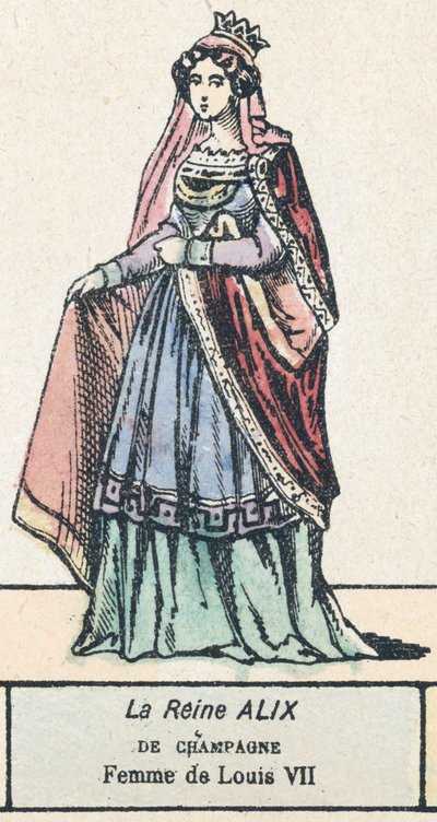 Königin Alix von Champagne, Frau von Ludwig VII. von French School