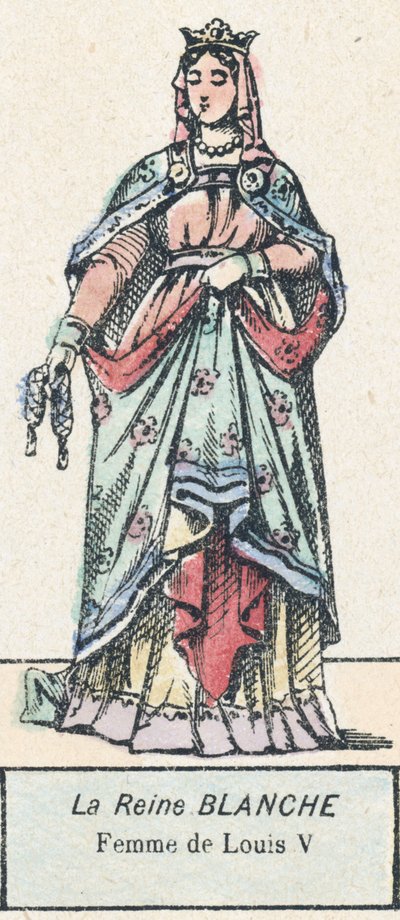 Königin Blanche, Frau von Ludwig V. von French School