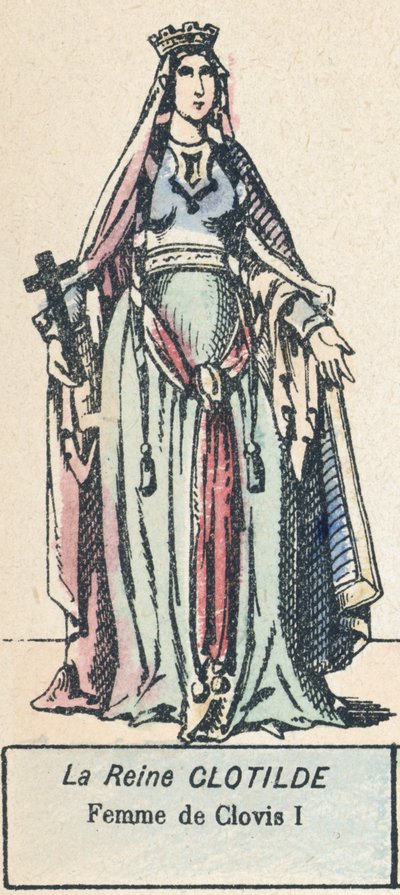 Königin Clotilde, Frau von Chlodwig I. von French School