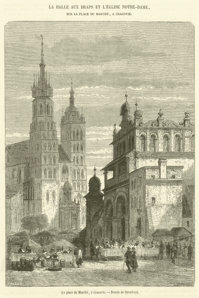 Der Marktplatz in Krakau von French School