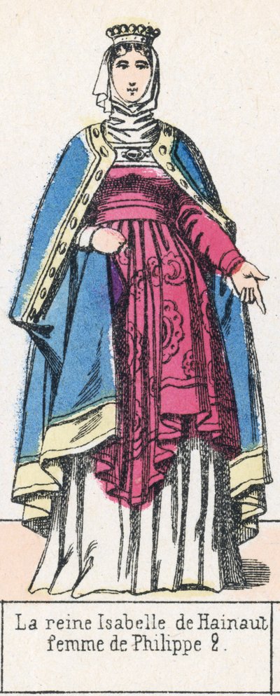 Königin Isabelle von Hainaut, Frau von Philipp II. von French School