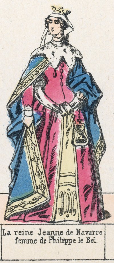 Königin Jeanne von Navarra, Frau von Philipp dem Schönen von French School