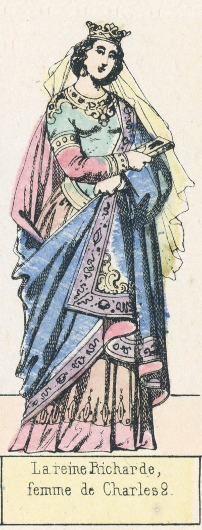 Königin Richarde, Frau von Karl II. von French School