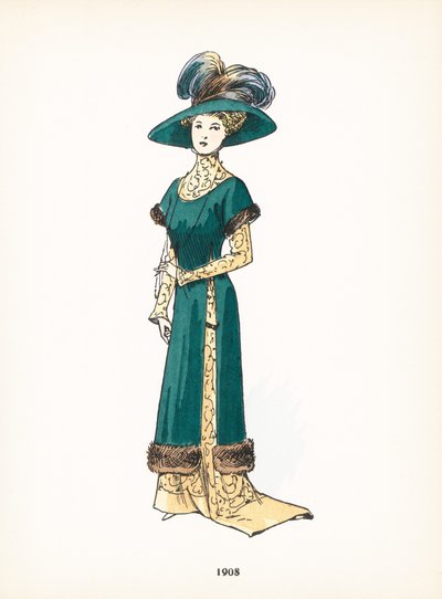 Damenmode, 1908 von French School