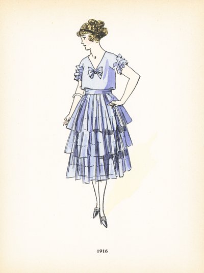 Damenmode, 1916 von French School
