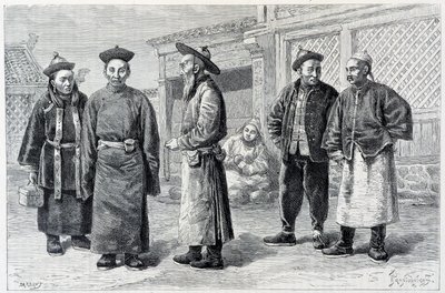 Lamas und Mongolen von Ala-Chan - in „Die Weltreise“, 2. Halbjahr 1887 von French School