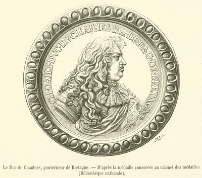 Der Herzog von Chaulnes, Gouverneur der Bretagne von French School