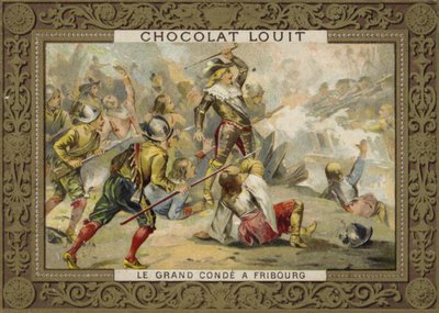 Le Grand Condé in der Schlacht von Freiburg, 1644 von French School