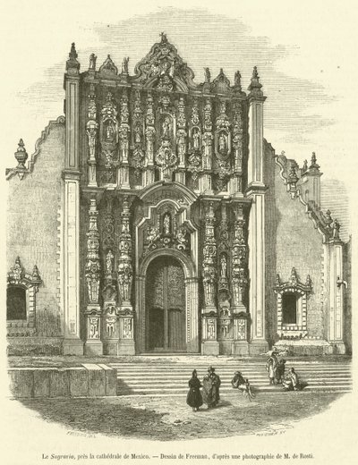 Le Sagrario, nahe der Kathedrale von Mexiko von French School