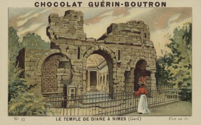 Der Dianatempel in Nimes, Gard von French School