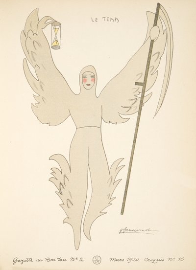 Le Temps, aus einer Sammlung von Modeplatten von French School